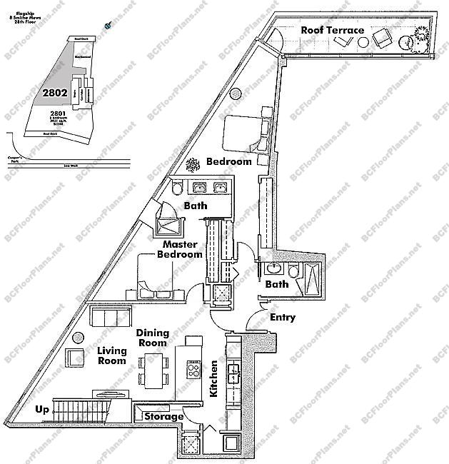 Floor Plan 2802 8 Smithe Mews