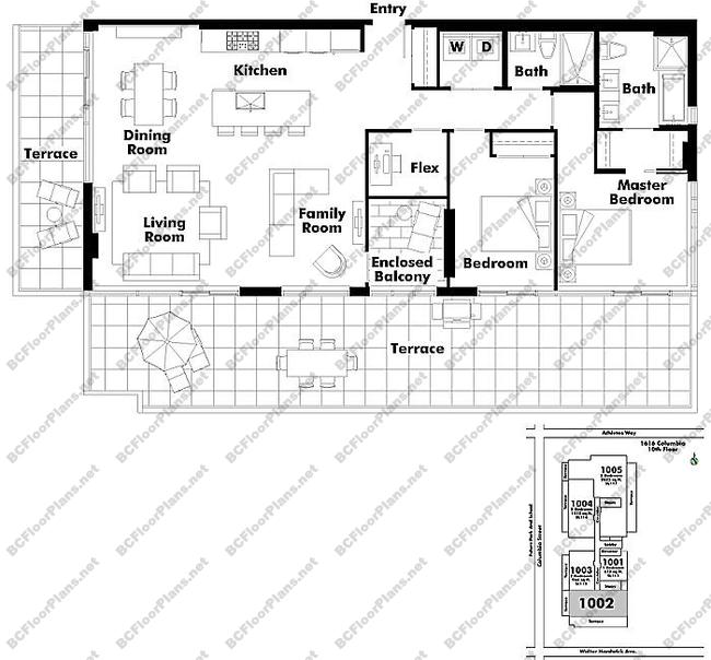 Floor Plan 1002 1616 Columbia