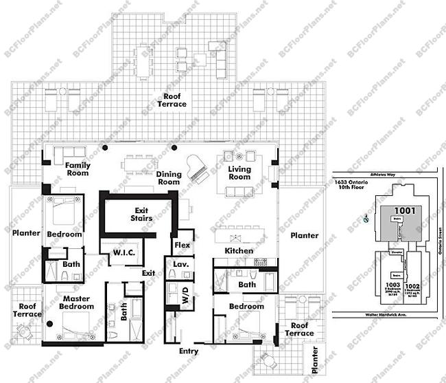 Floor Plan 1001 1633 Ontario