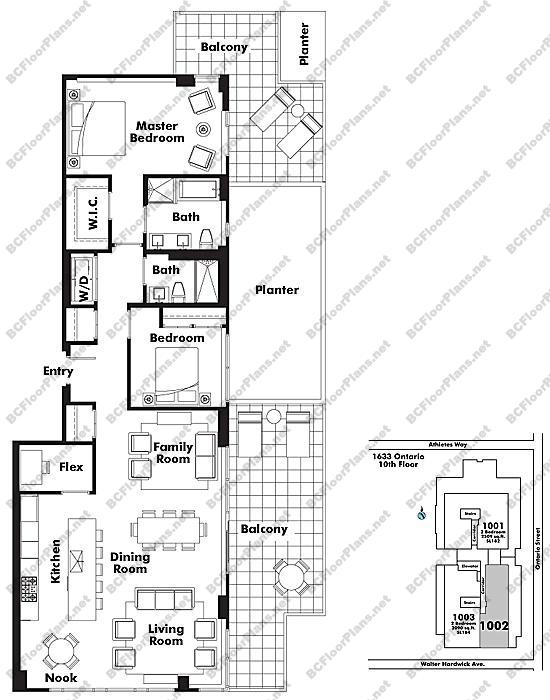 Floor Plan 1002 1633 Ontario