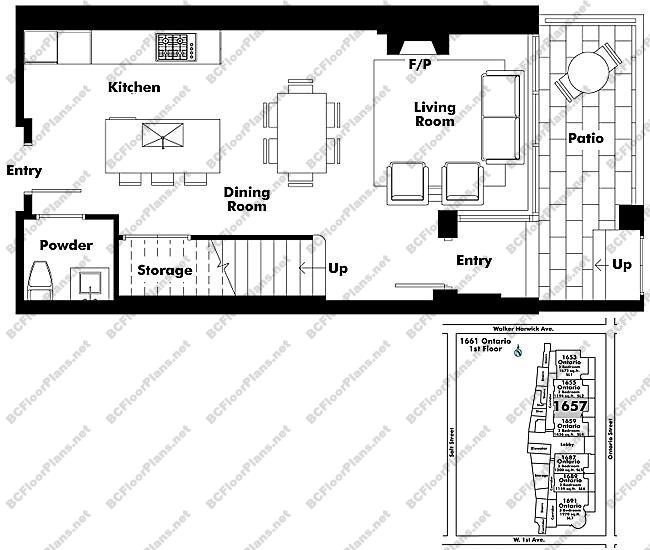 Floor Plan TH103 1657 Ontario