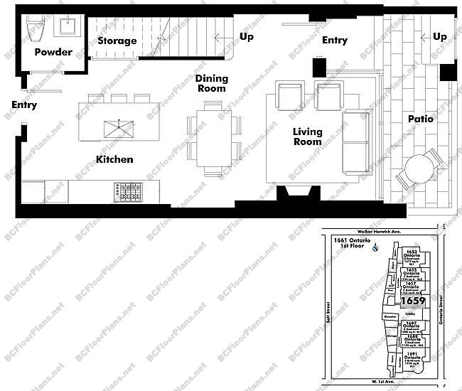 Floor Plan TH204 1659 Ontario